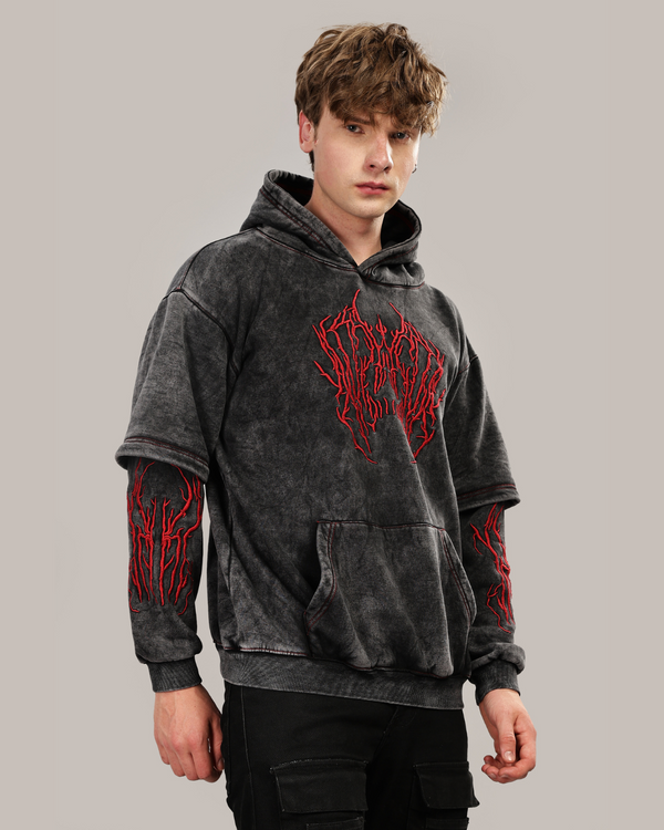 Bloodfire Acid Wash Hoodie