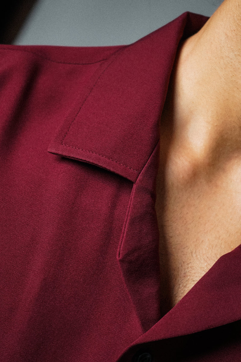 Wear The Vibe Bowling Shirt - Maroon